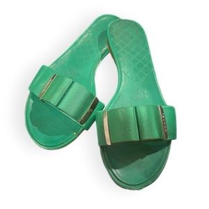 CHANEL EMERALD SANDALS